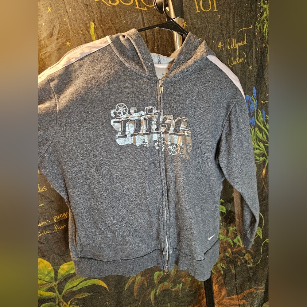Nike Vintage Full Zip Up Hoodie Youth Girls Size XL